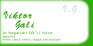 viktor gali business card